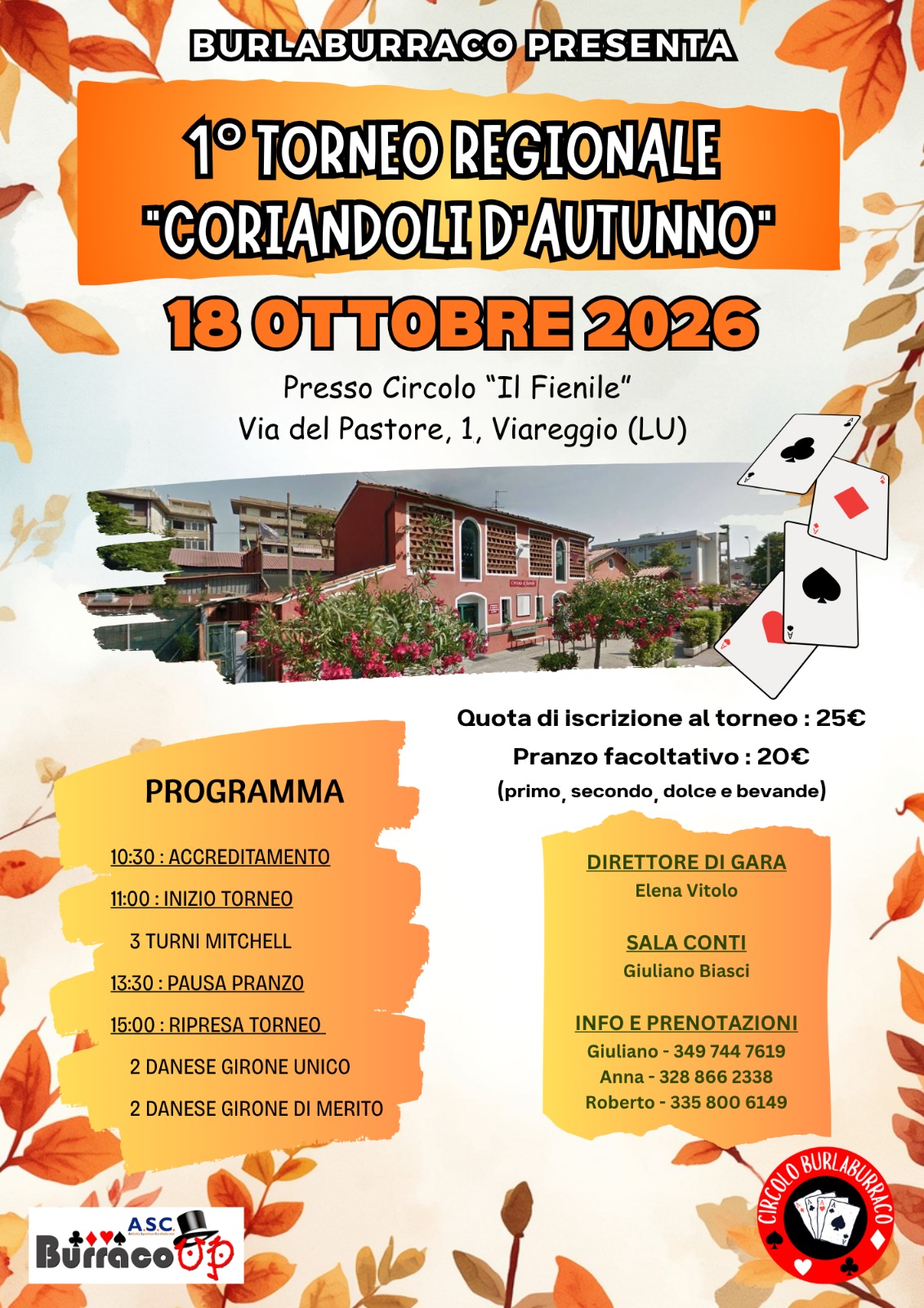 TORNEO REGIONALE "CORIANDOLI D'AUTUNNO"