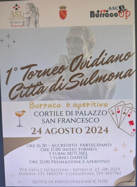 1° TROFEO OVIDIANO CITTA' DI SULMONA