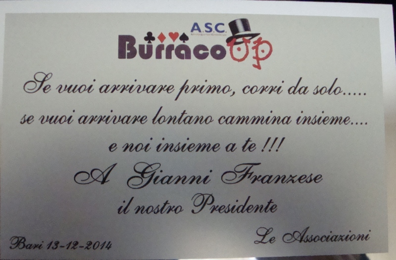 FINALE MASTER ITALIA 2014 - CAMPIONATO NAZIONALE BURRACO