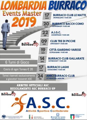 CALENDARIO MASTER LOMBARDIA
