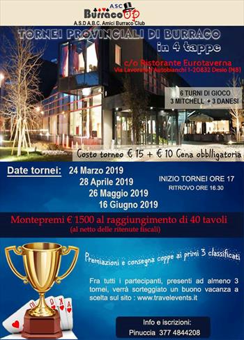 PROVINCIALI IN 4 TAPPE