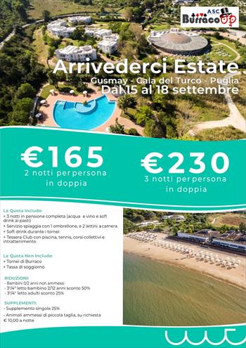 ARRIVEDERCI ESTATE