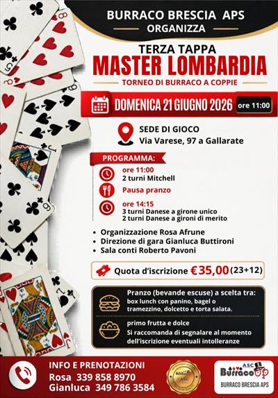 3° TAPPA MASTER LOMBARDIA