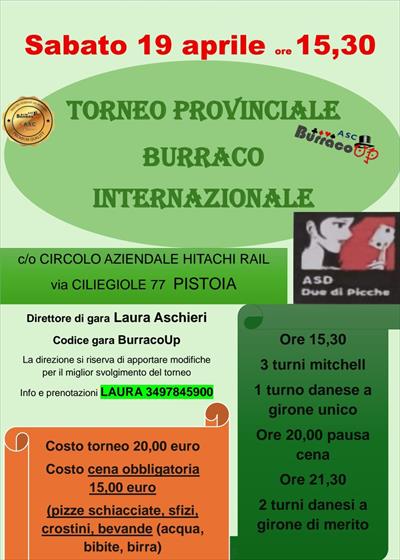 TORNEO PROVINCIALE DI BURRACO INTERNAZIONALE