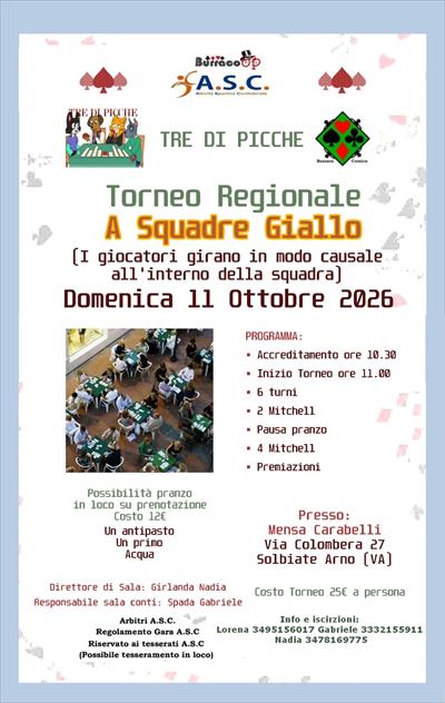 TORNEO REGIONALE A SQUADRE 