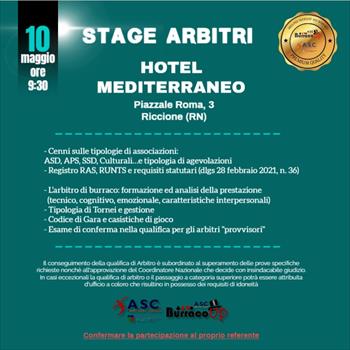 STAGE ARBITRI