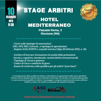 STAGE ARBITRI
