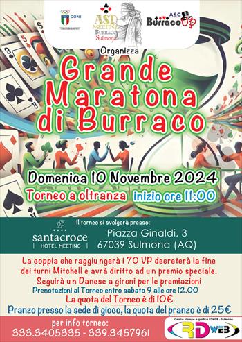GRANDE MARATONA DI BURRACO