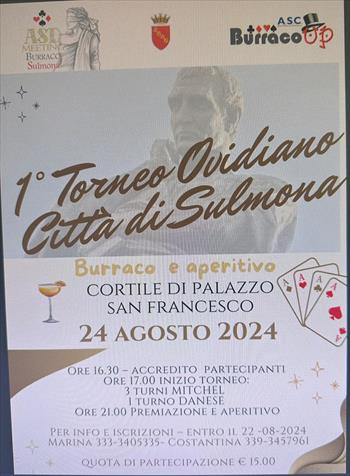 1° TORNEO OVIDIANO CITTA' DI SULMONA