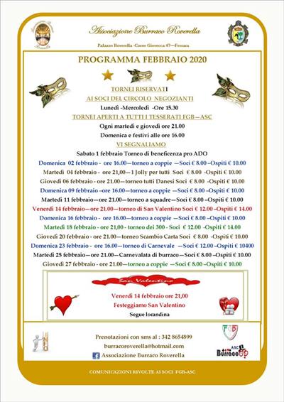 PROGRAMMA FEBBRAIO