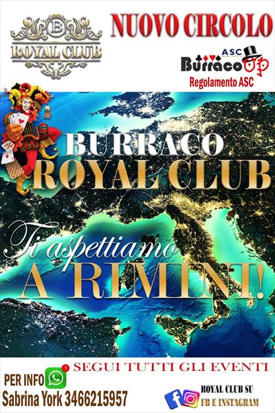 NUOVO CIRCOLO  A RIMII ROYAL CLUB DA LUGLIO 2021
